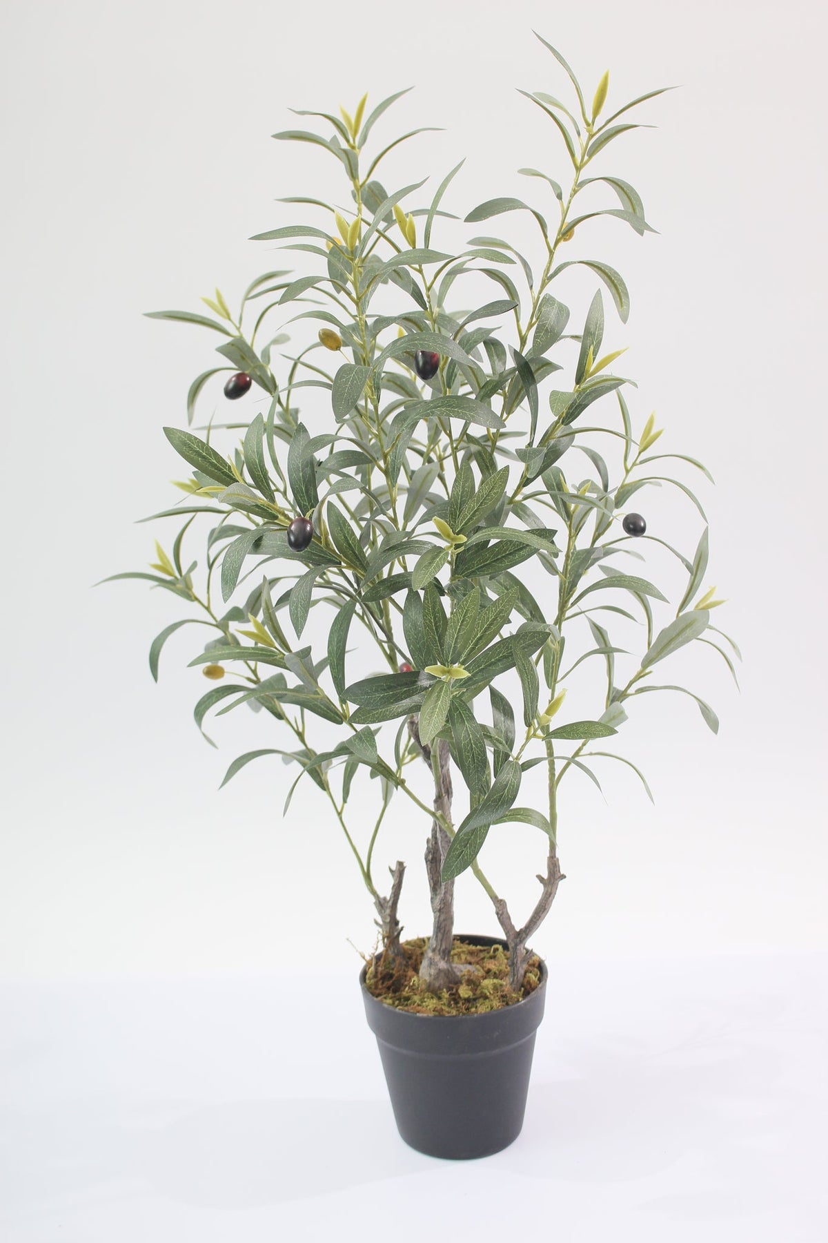 Marcolo artificial olive tree with pot, 85 cm, full view