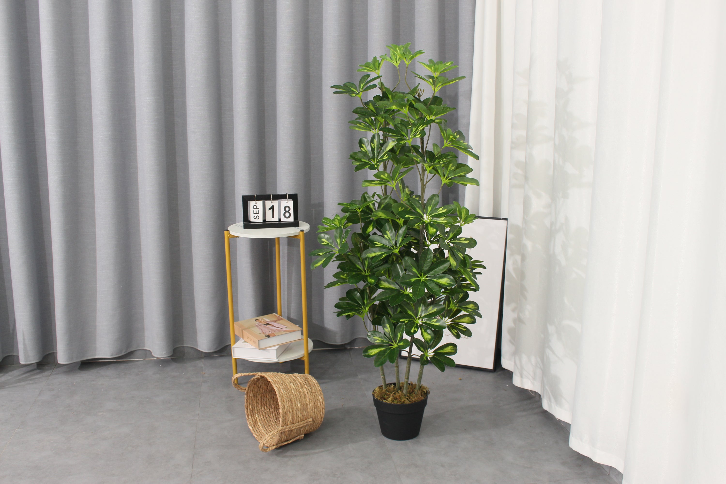 Artificial Schefflera Arboricola Tree 120cm 80l Indoor Décor