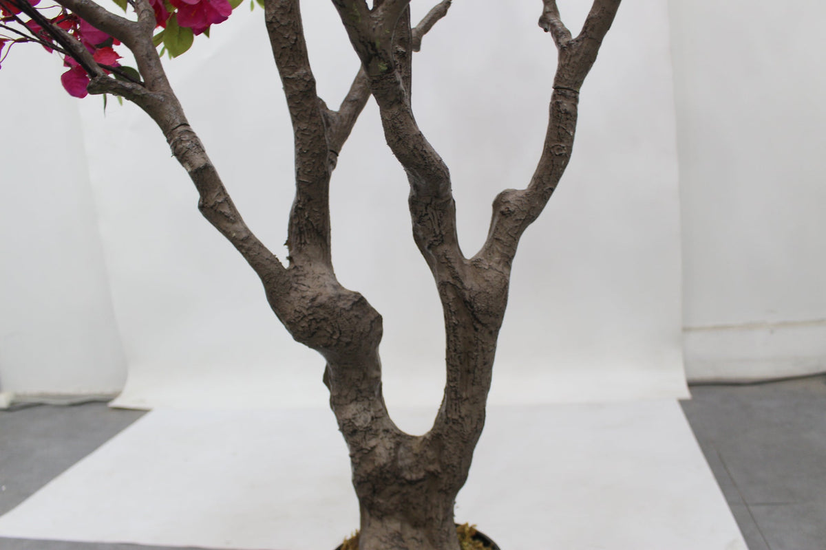 Marcolo 180cm artificial bougainvillea tree detail showing a realistic, thick textured trunk.