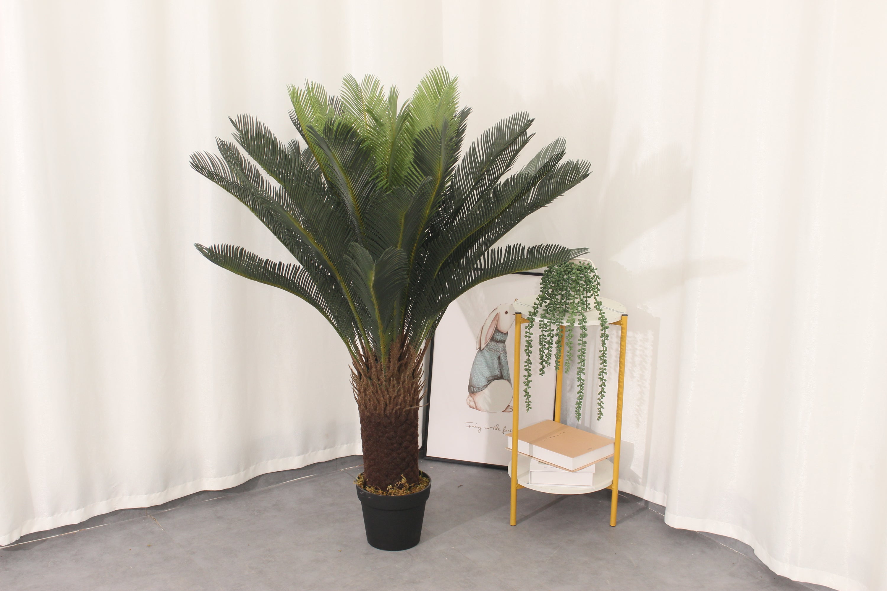 Artificial Cycas Sago Palm Plant 120cm 32l Indoor Décor