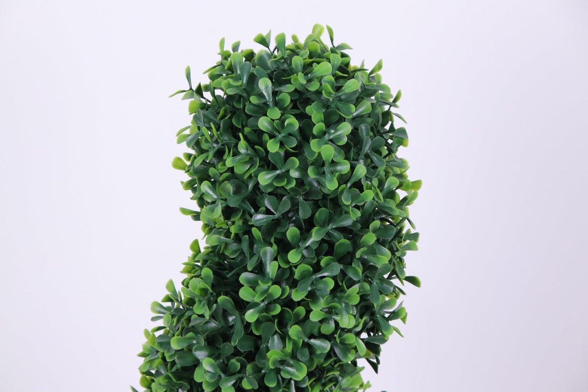Top of the spiral on the Marcolo 90 cm artificial spiral topiary tree