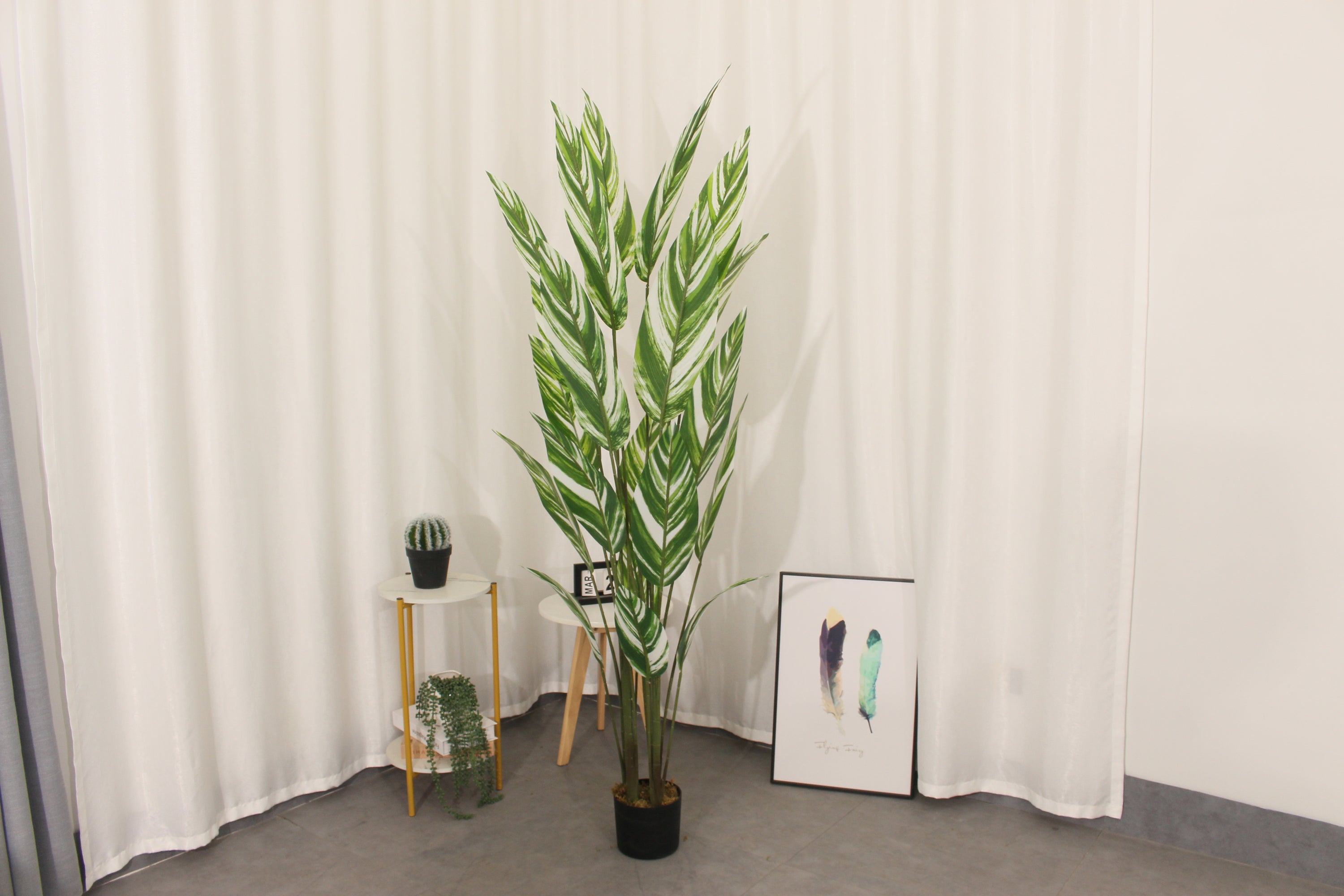 Artificial Bird Of Paradise White Tree 190cm Tall Indoor Décor