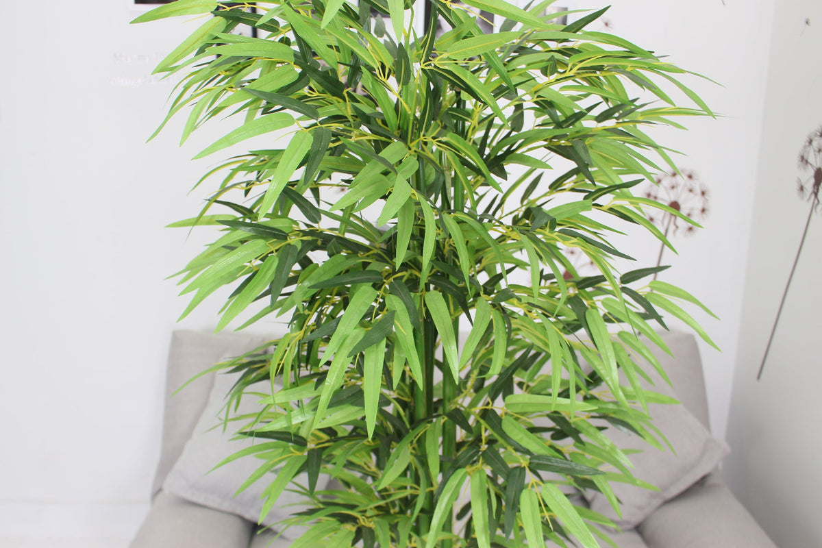 Close up of Marcolo 160cm artificial bamboo tree leaves