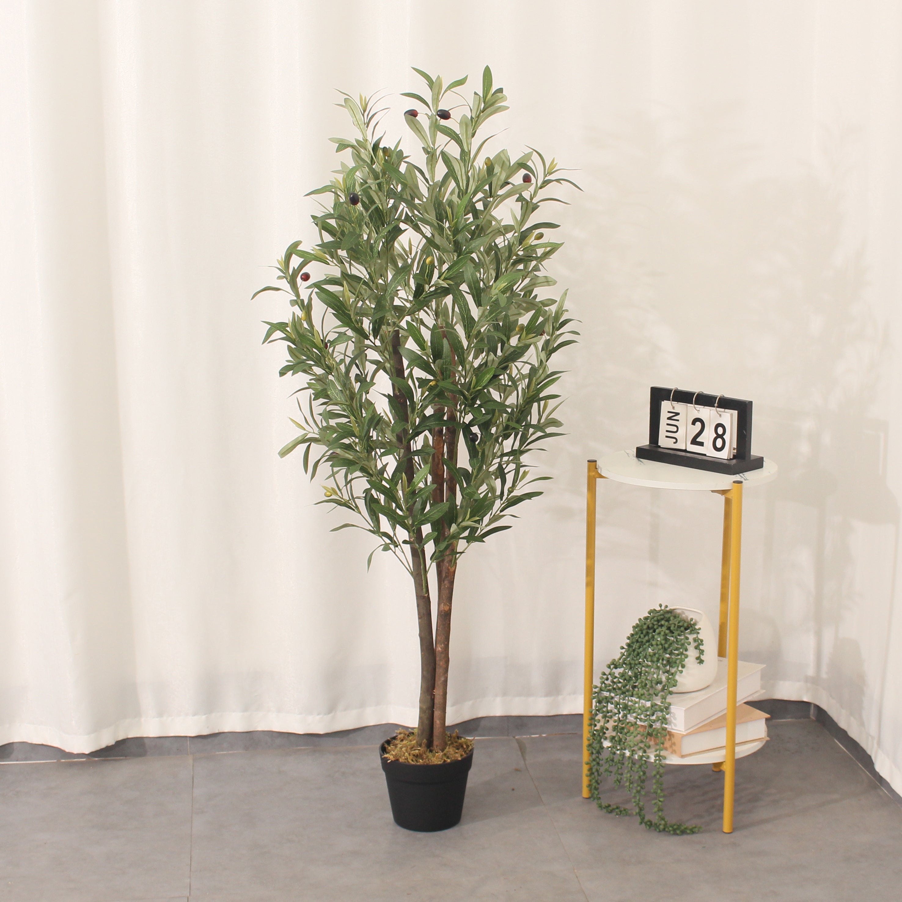 Artificial Olive Tree 120cm Lifelike Indoor Décor Tree