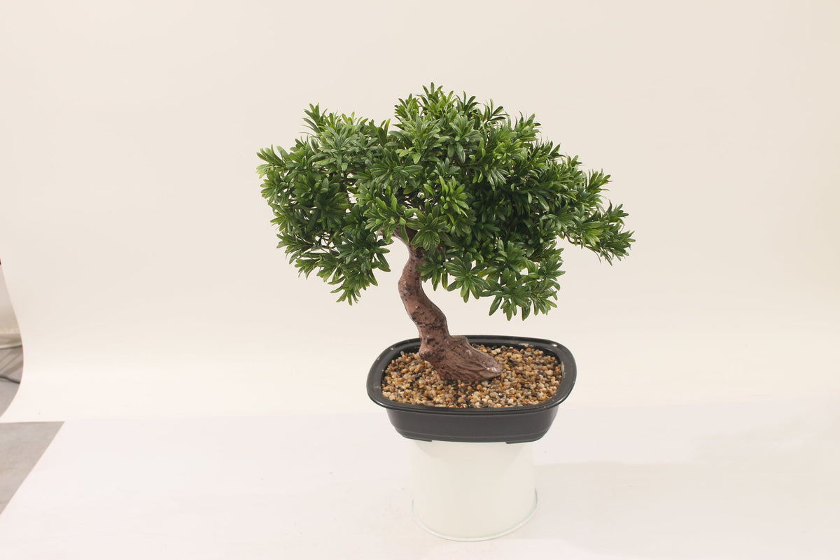 Marcolo artificial pine bonsai with pot, 45 cm, full view