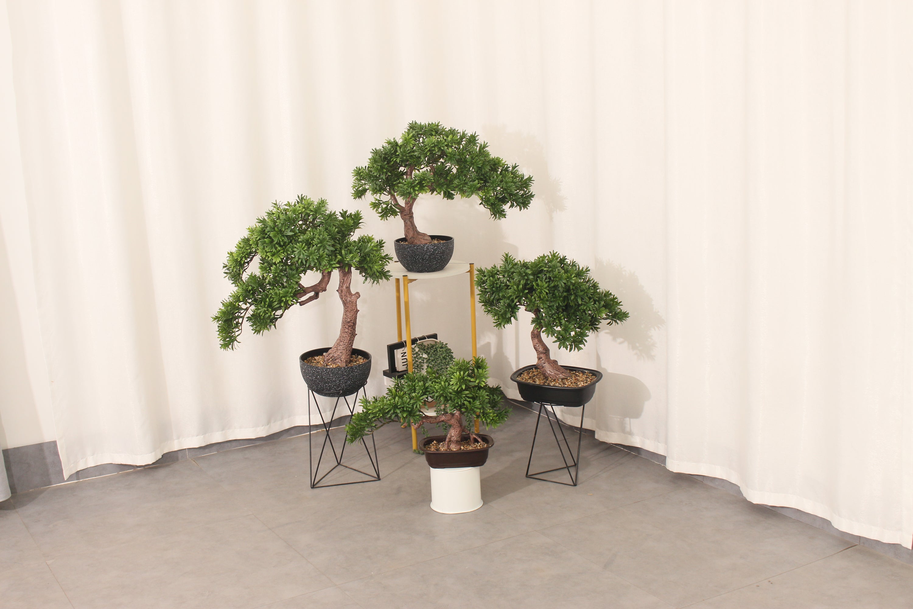 Artificial Pine Bonsai Tree 45cm Decorative Indoor Accent