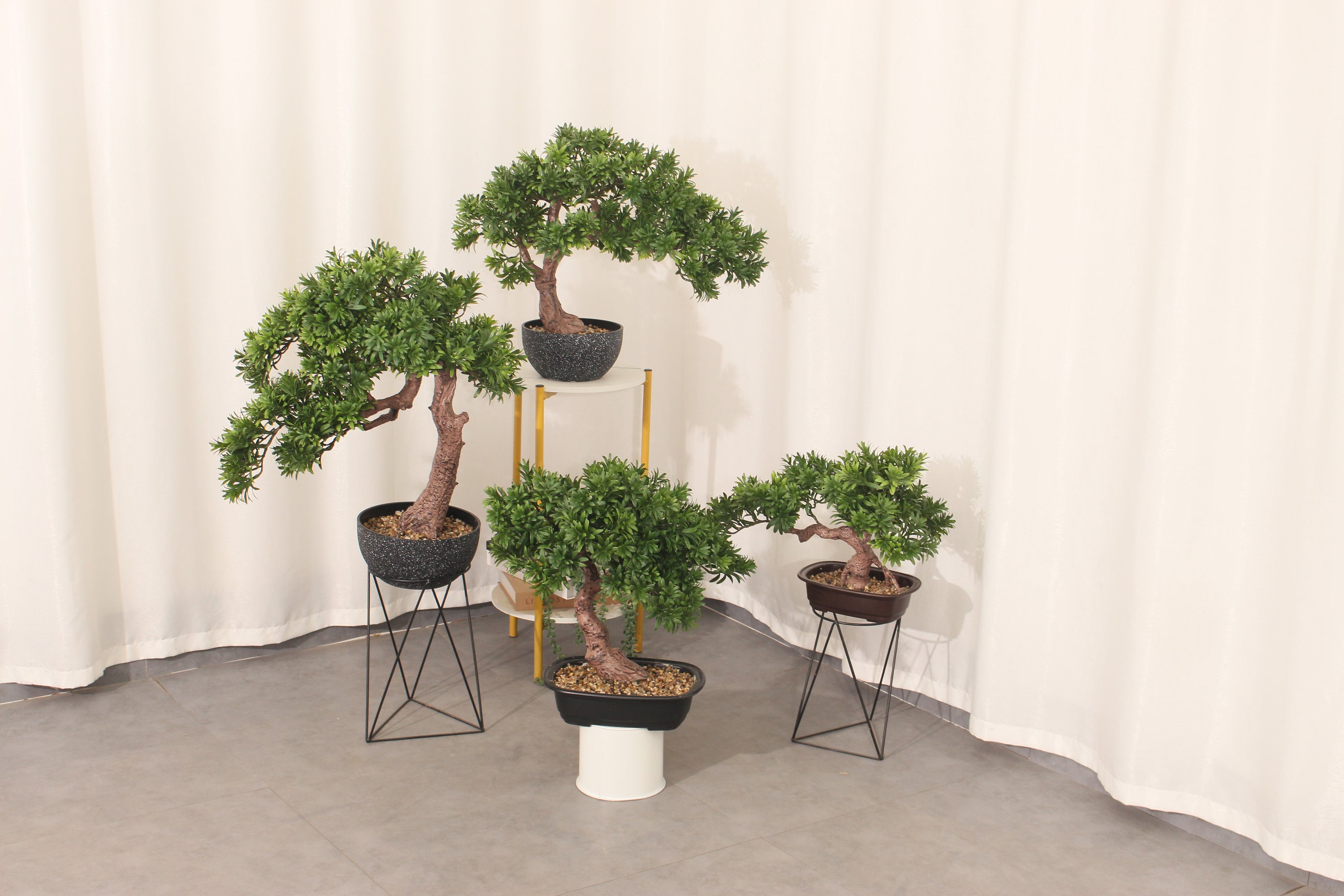 Artificial Pine Bonsai Tree 50cm Realistic Indoor Bonsai Décor