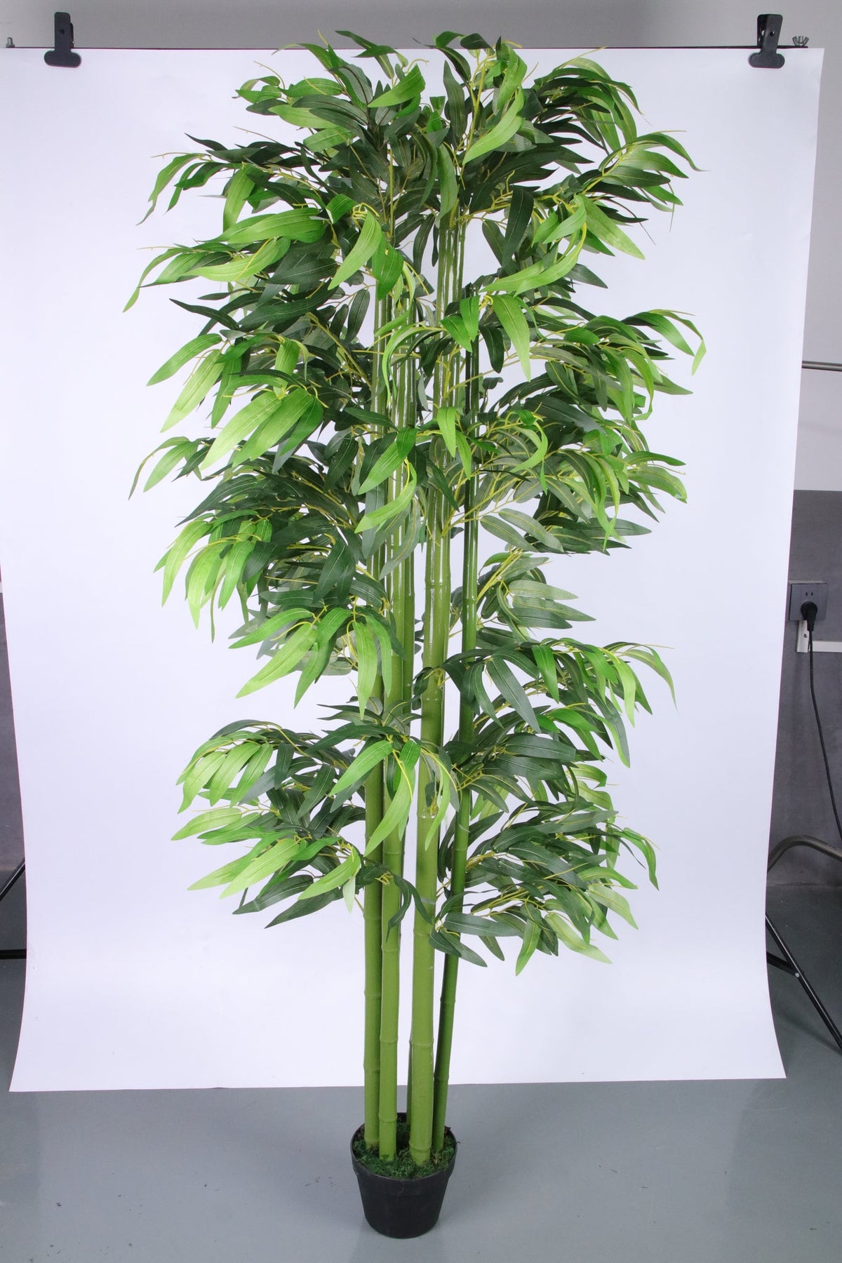 Marcolo artificial bamboo plant with pot, 180 cm, full view in a studio
