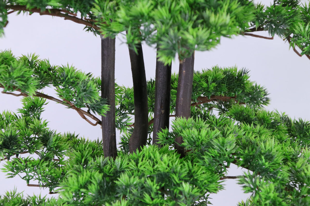 Marcolo artificial pine tree branches close-up detail