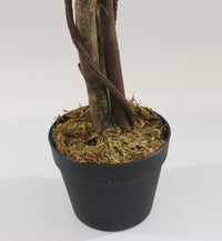 Artificial cherry blossom tree trunk in a black Marcolo pot.