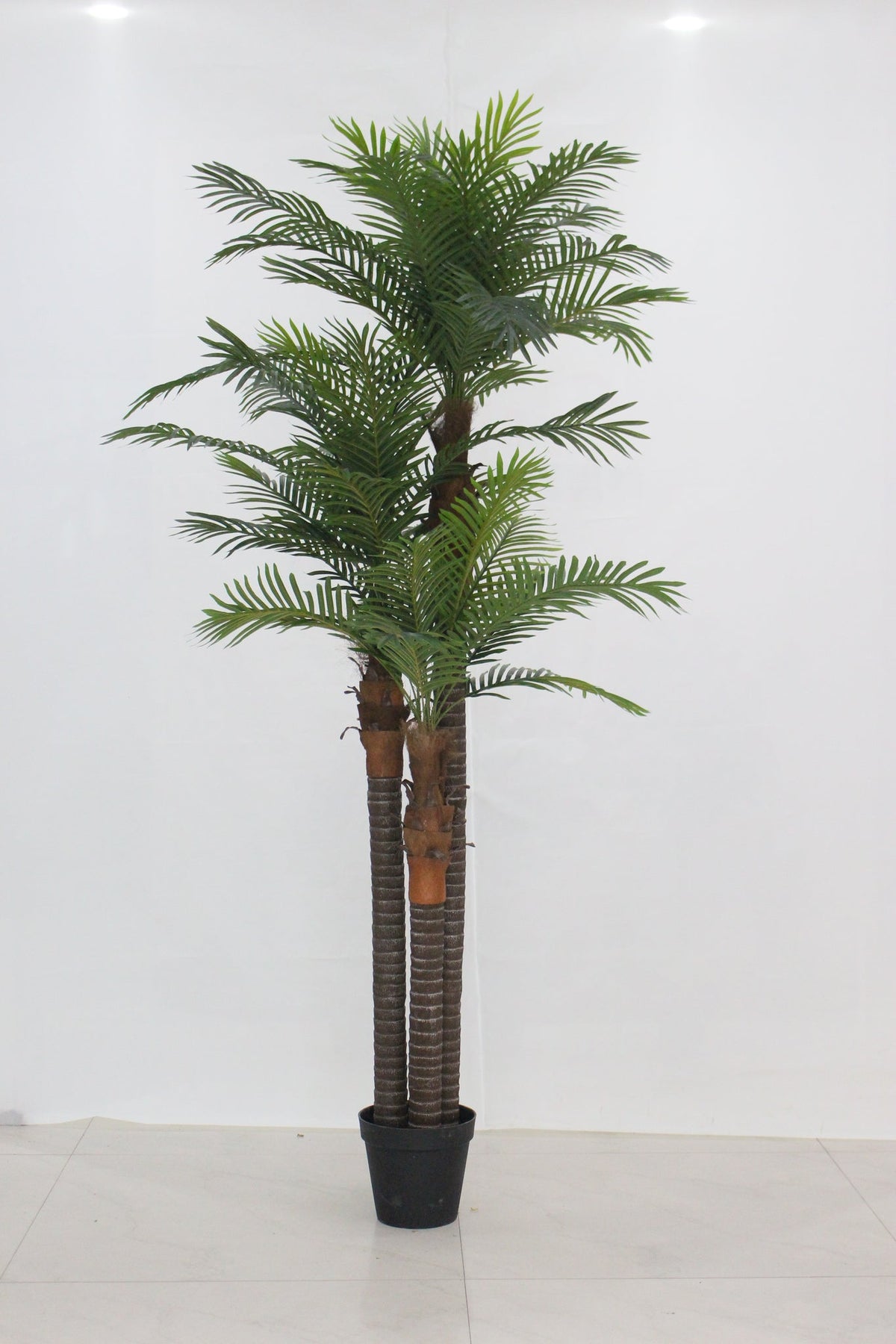 Marcolo artificial palm tree with pot, 240 cm, full view