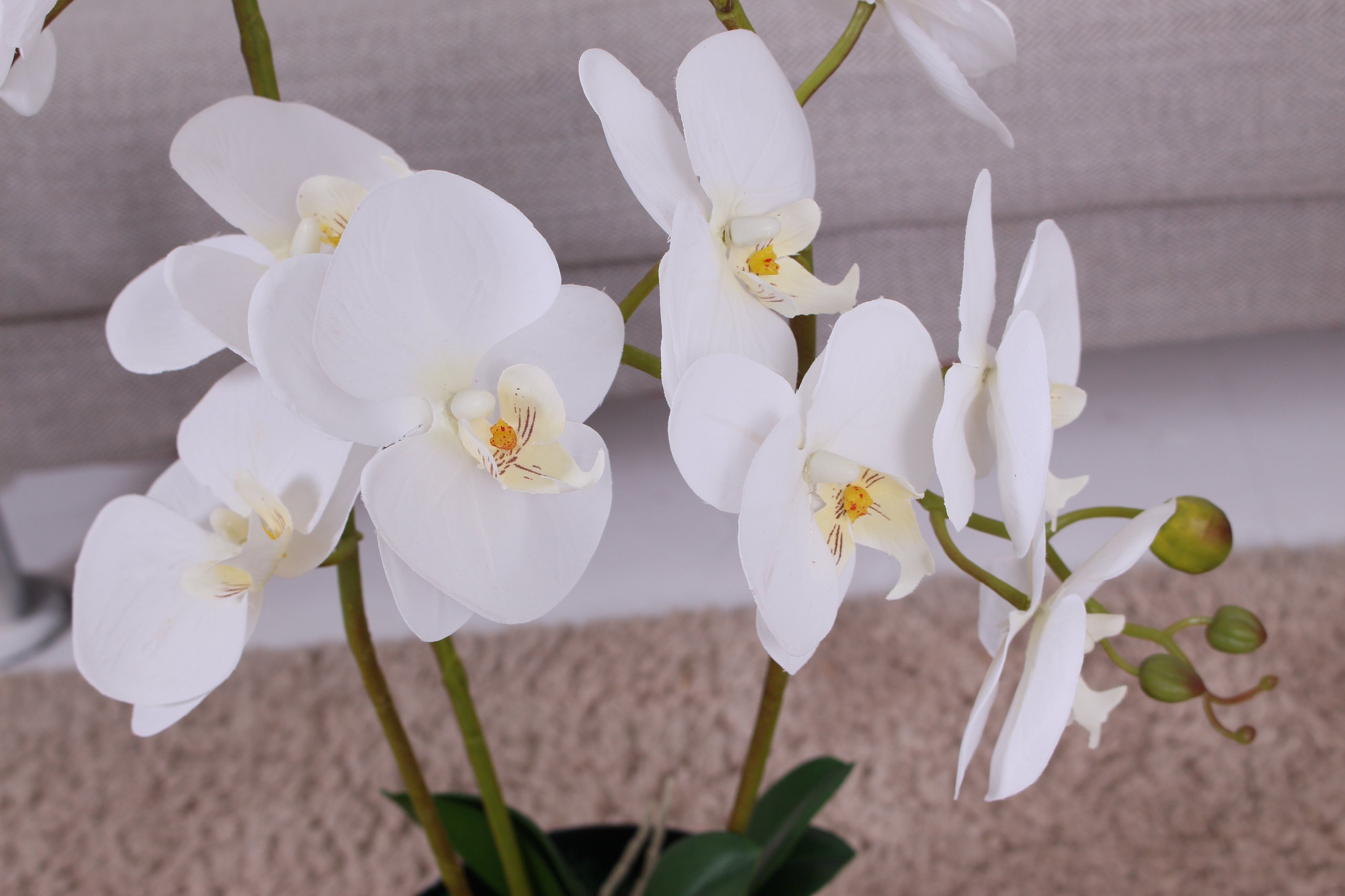 Artificial Orchid Flower 65cm Realistic Decorative Floral Stem
