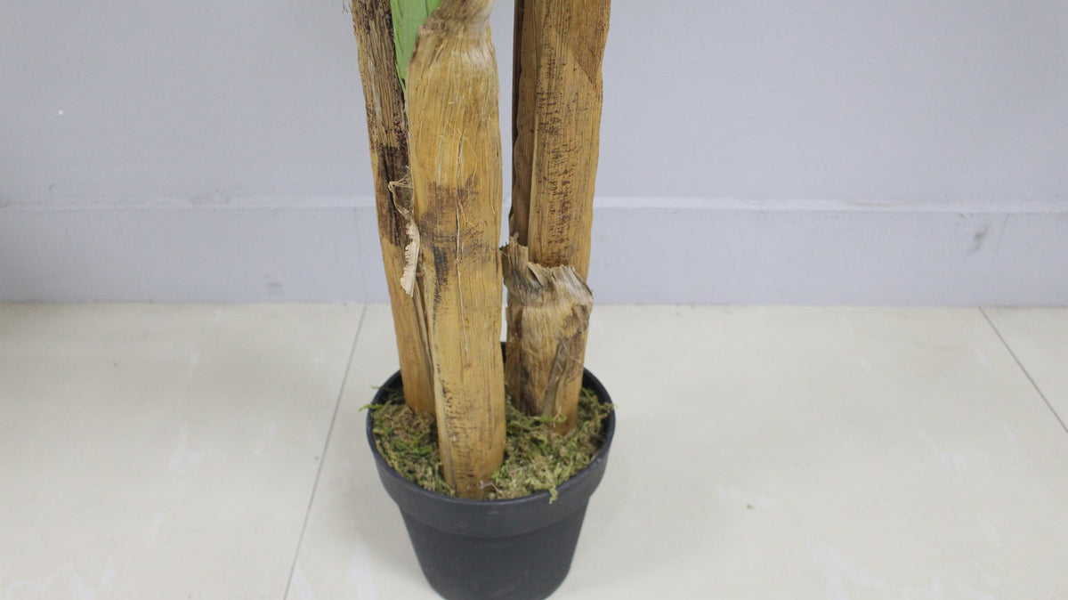 Trunks and pot of the Marcolo 180 cm artificial banana tree