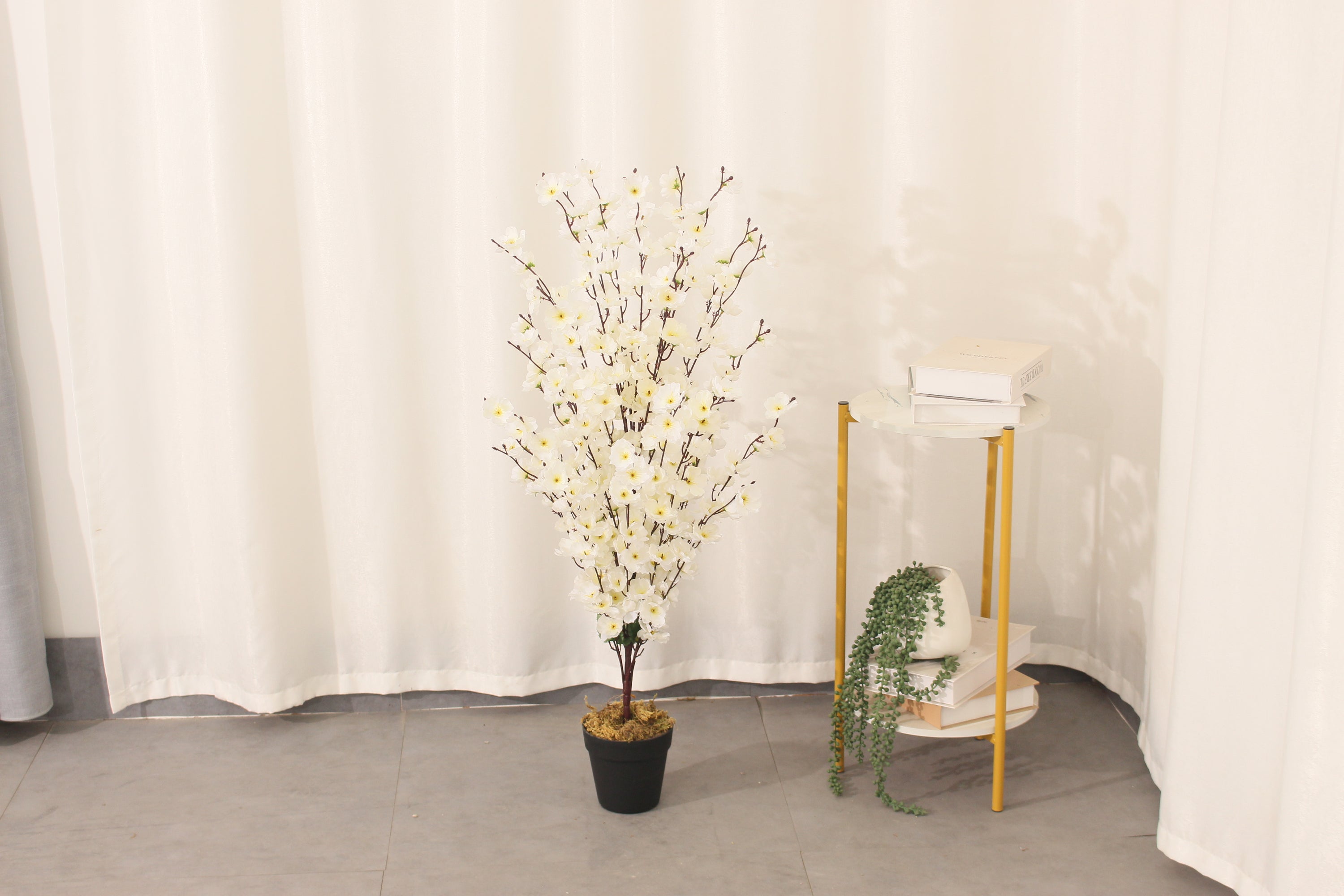 Artificial Lamei Wintersweet Plant 95cm Indoor Decorative Plant
