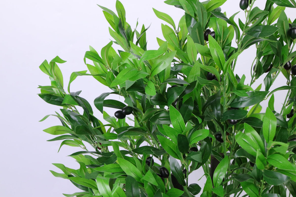 Marcolo Artificial Olive Tree 120cm Close-Up Leaves