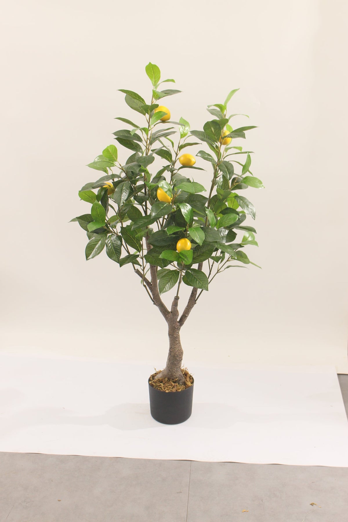 Marcolo Lifelike Artificial Lemon Tree in Pot, 110cm Tall