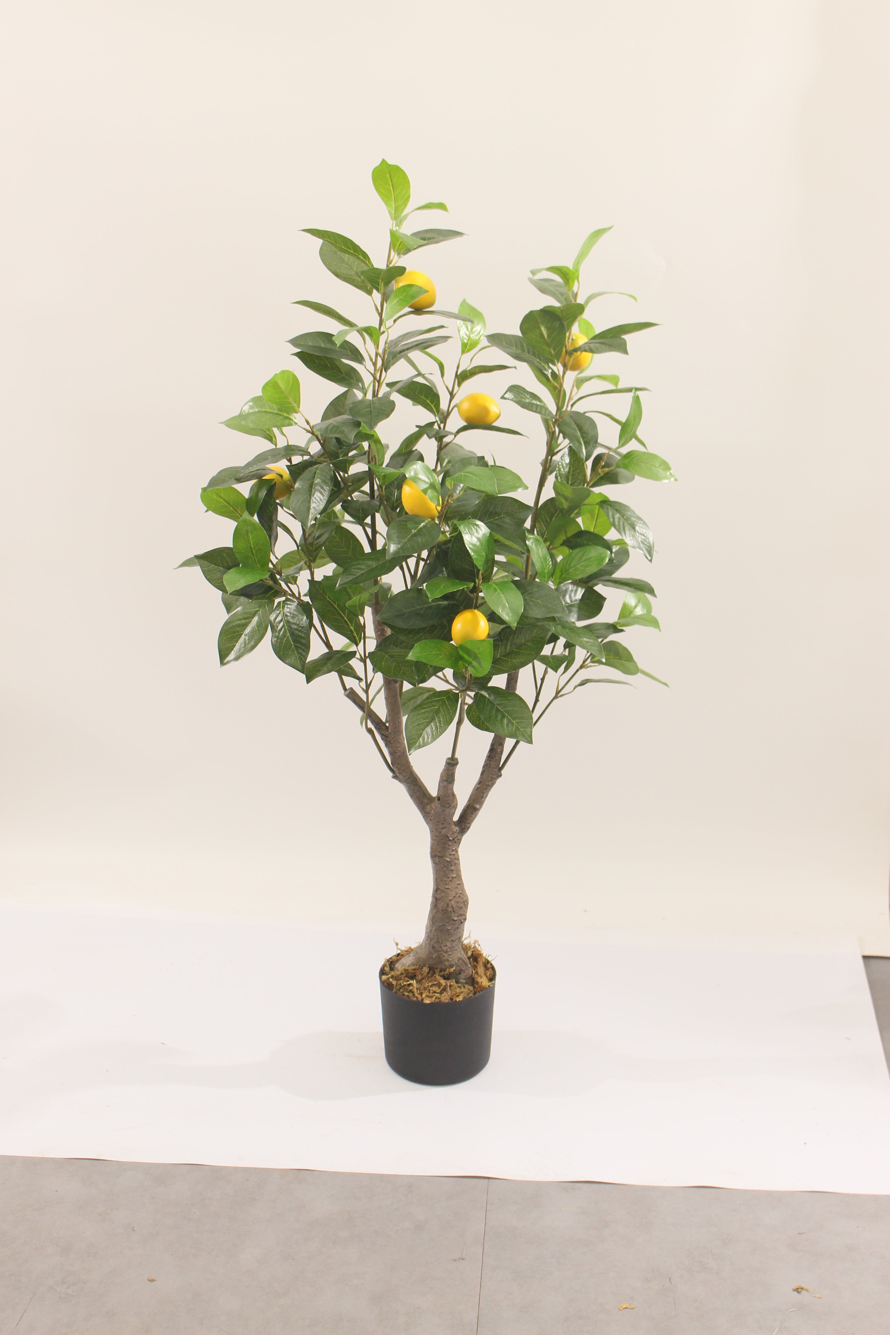 Marcolo Lifelike Artificial Lemon Tree in Pot, 110cm Tall