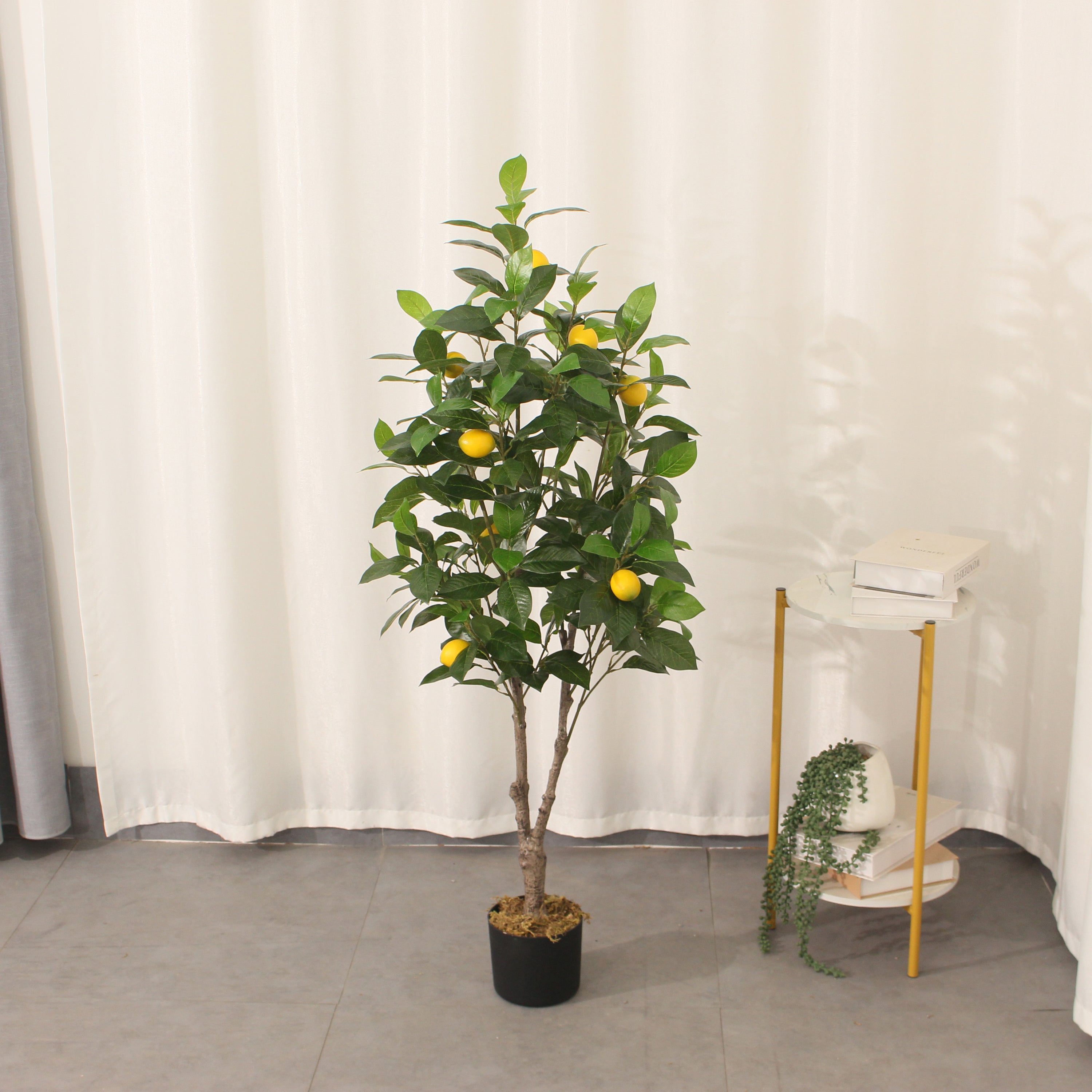Artificial Lemon Tree 130cm Elegant Indoor Decorative Tree