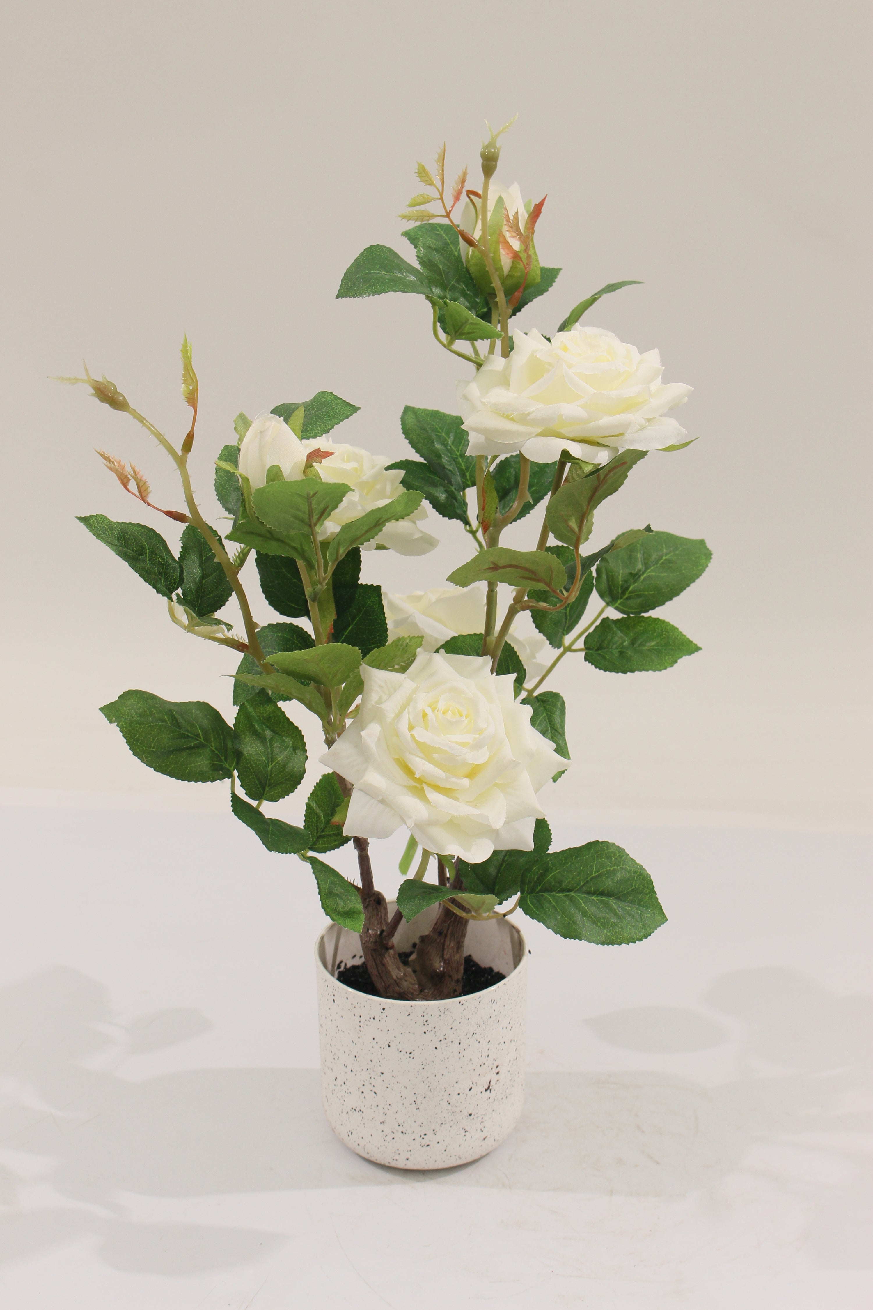 Artificial Rose Bonsai Tree 40cm Elegant Indoor Décor Accent