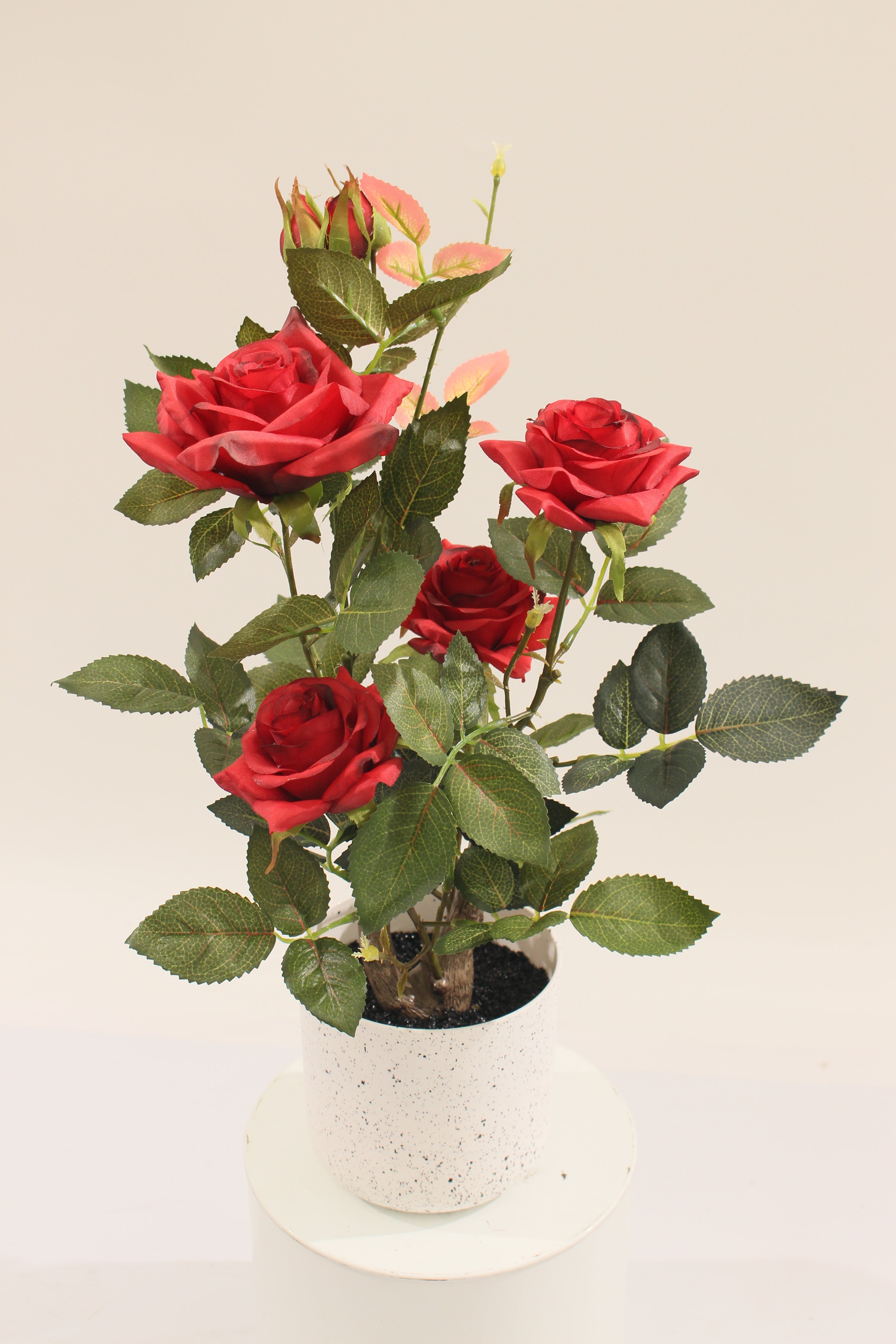 Artificial Rose Flower 45cm Realistic Indoor Floral Accent