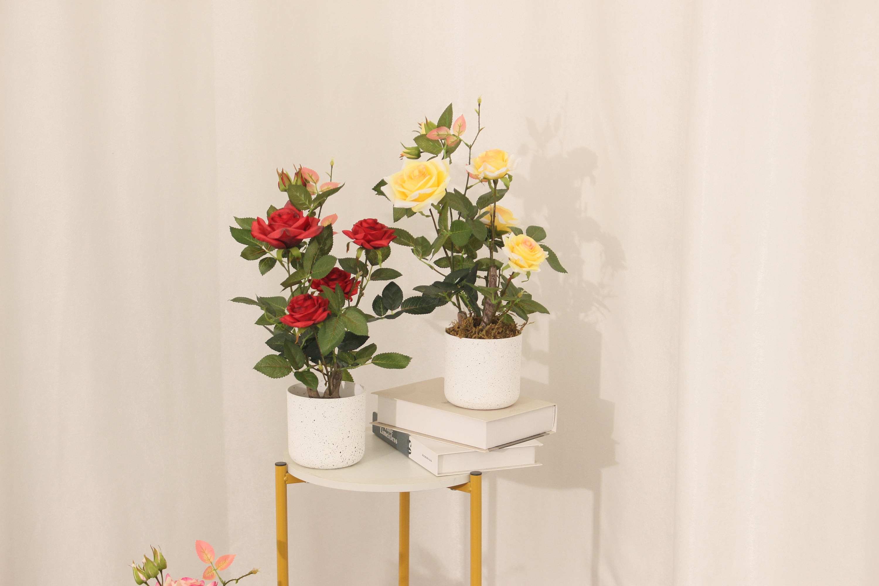 Artificial Rose Flower 45cm Realistic Indoor Floral Accent