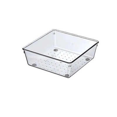 Square Clear Acrylic Drawer Organizer, 15×15×5.5 cm
