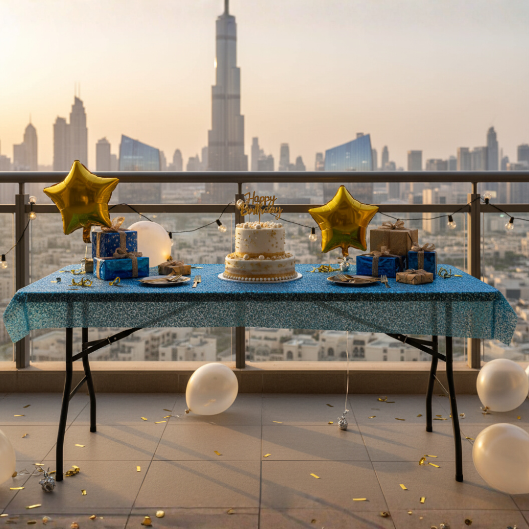 6FT Woodgrain Folding Table – Extra Sturdy, Weather-Resistant & Space-Saving (Black)