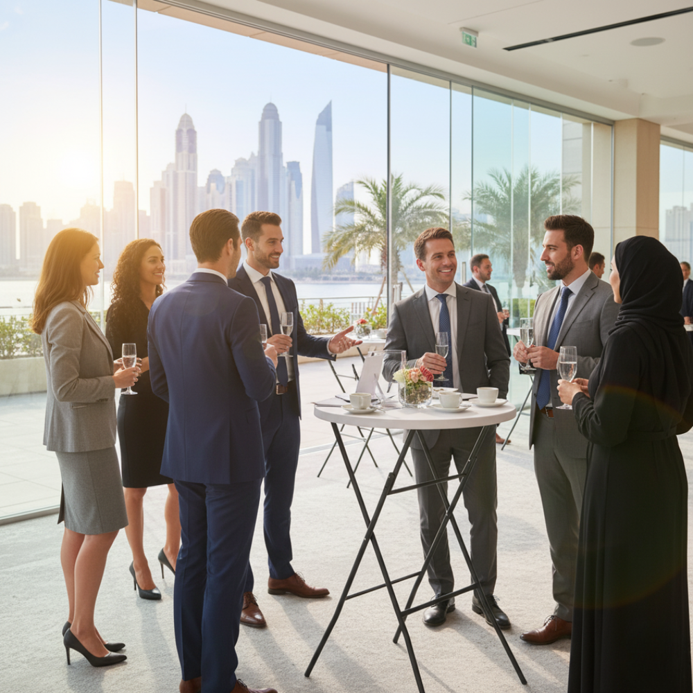 80CM Round Cocktail Table – Extra Sturdy, Weather-Resistant & Foldable (White)