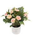Artificial Rose Bonsai Tree 25cm Decorative Indoor Accent