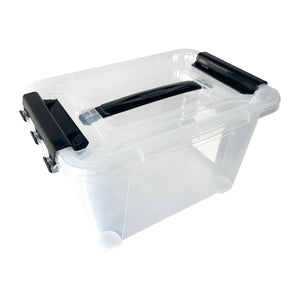 5L Clear Storage Box with Clip-Lock Lid & Handle