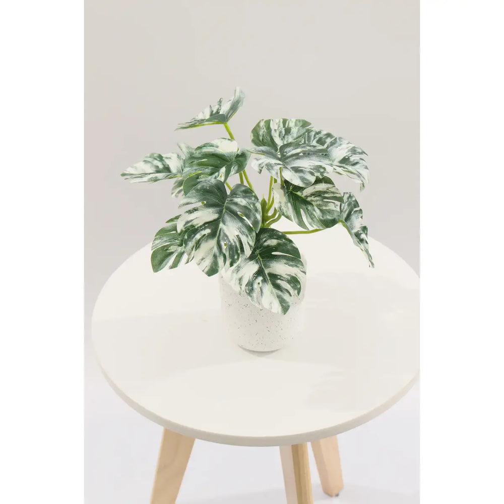 Mini Artificial Monstera Tree 25cm 13l Decorative Plant