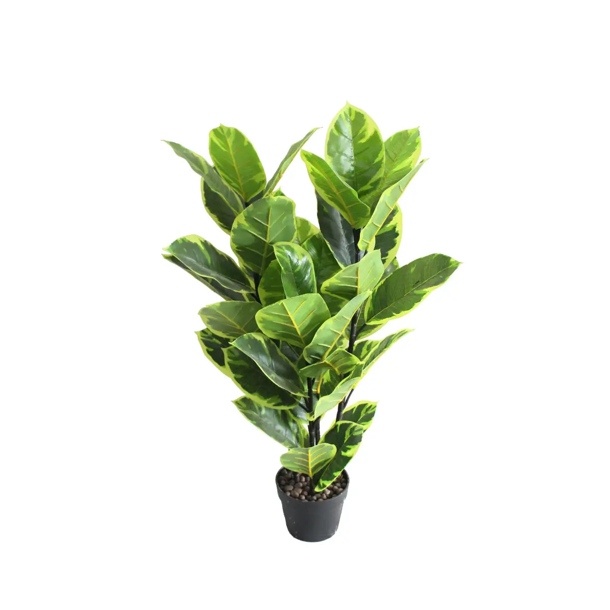 Artificial Rubber Tree 90cm Realistic Decorative Indoor Tree