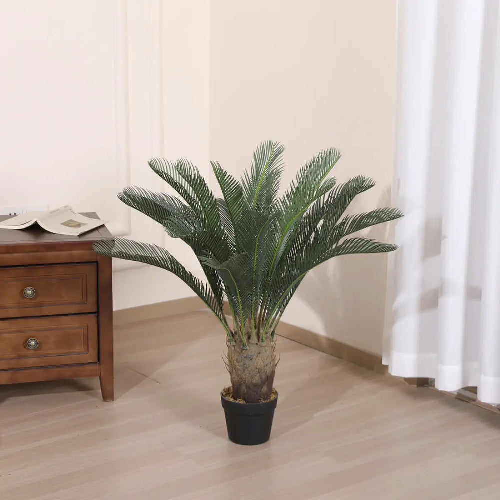 Artificial Cycas Sago Palm Plant 82cm 21l Indoor Décor