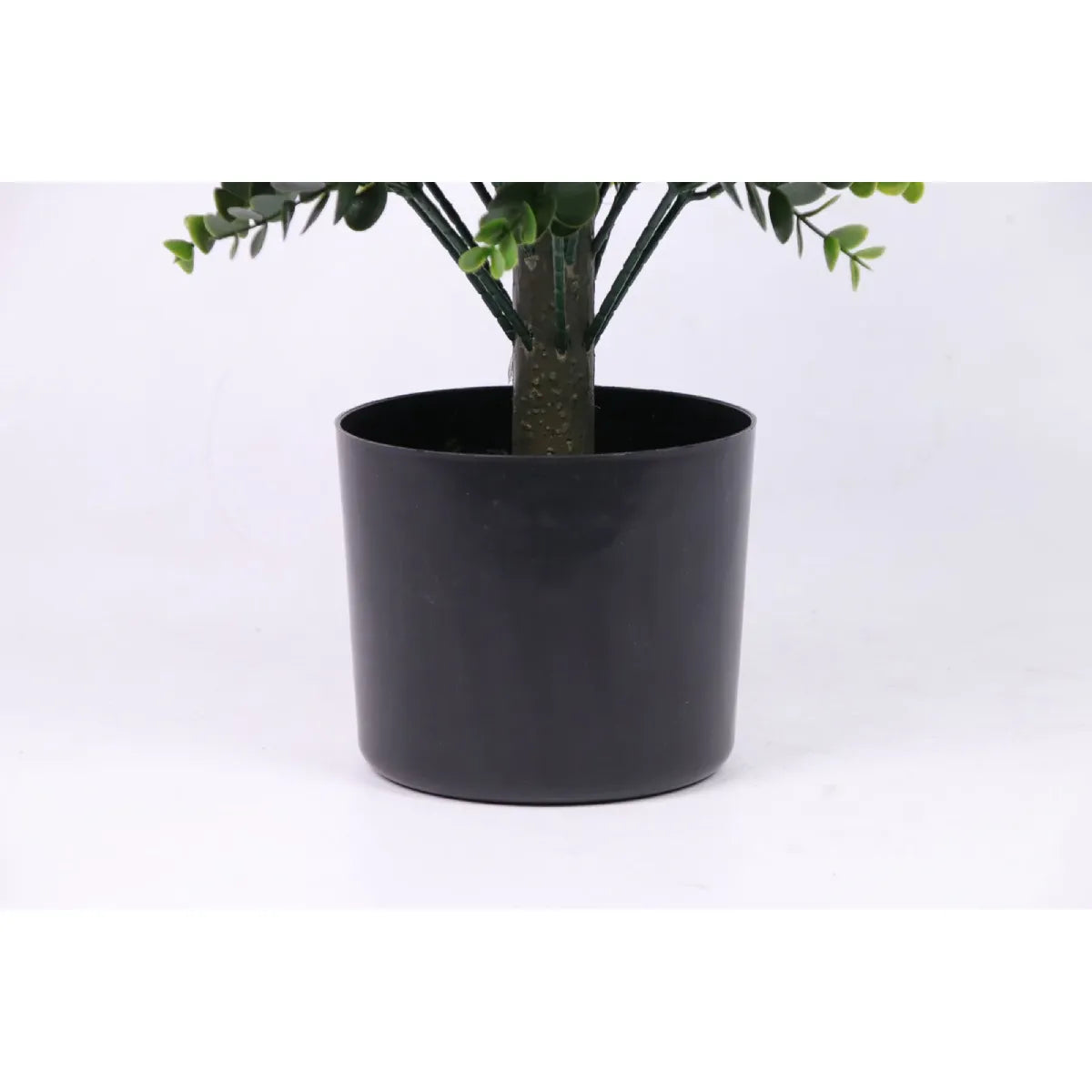 Marcolo Artificial Jade Lotus Bonsai Base in Black Pot