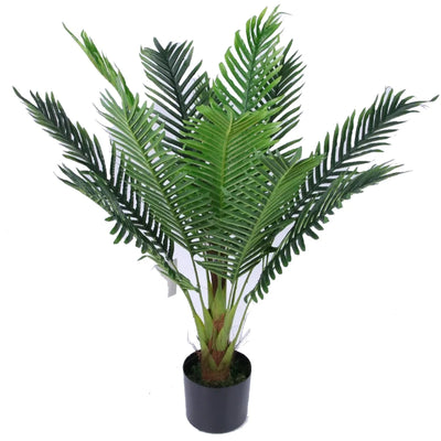 Artificial Persian Palm, Bushy Fronds, with Pot, 100 cm