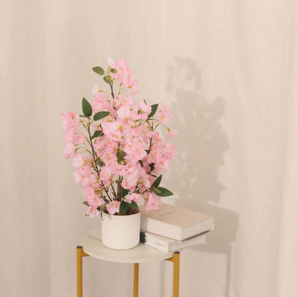 Artificial Cherry Bonsai Tree 50cm Decorative Indoor Bonsai