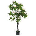Artificial Magnolia Flower Tree 120cm Lifelike Indoor Décor Tree