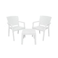 3-Piece Outdoor Bistro Set – Modern Patio Chairs & Side Table