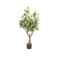 Marcolo Artificial Lemon Tree, 110cm Lifelike Decor Tree