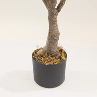 Marcolo Artificial Lemon Tree Trunk in Black Pot, 110cm