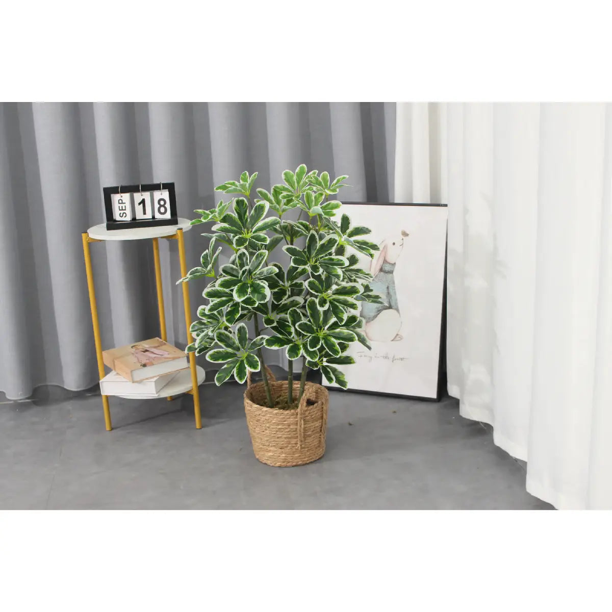 Artificial Schefflera Arboricola Tree 75cm 36l Indoor Décor