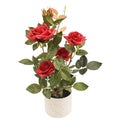 Artificial Rose Flower 45cm Realistic Indoor Floral Accent
