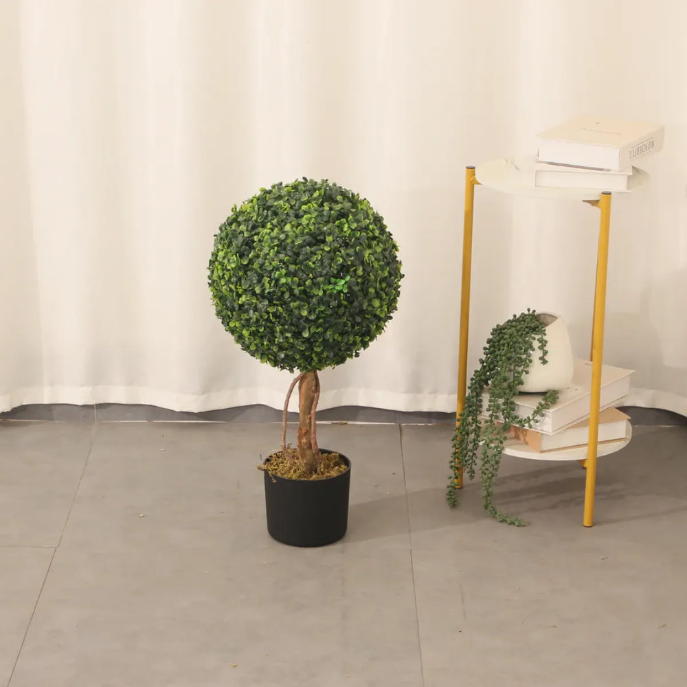 Artificial Boxwood Plant 60cm Compact Indoor Decorative Plant