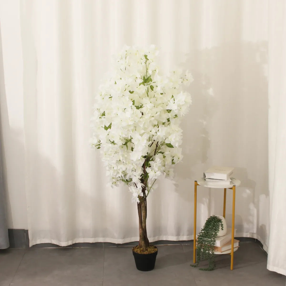 White 150cm artificial cherry blossom tree by Marcolo.