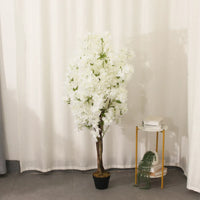 White 150cm artificial cherry blossom tree by Marcolo.