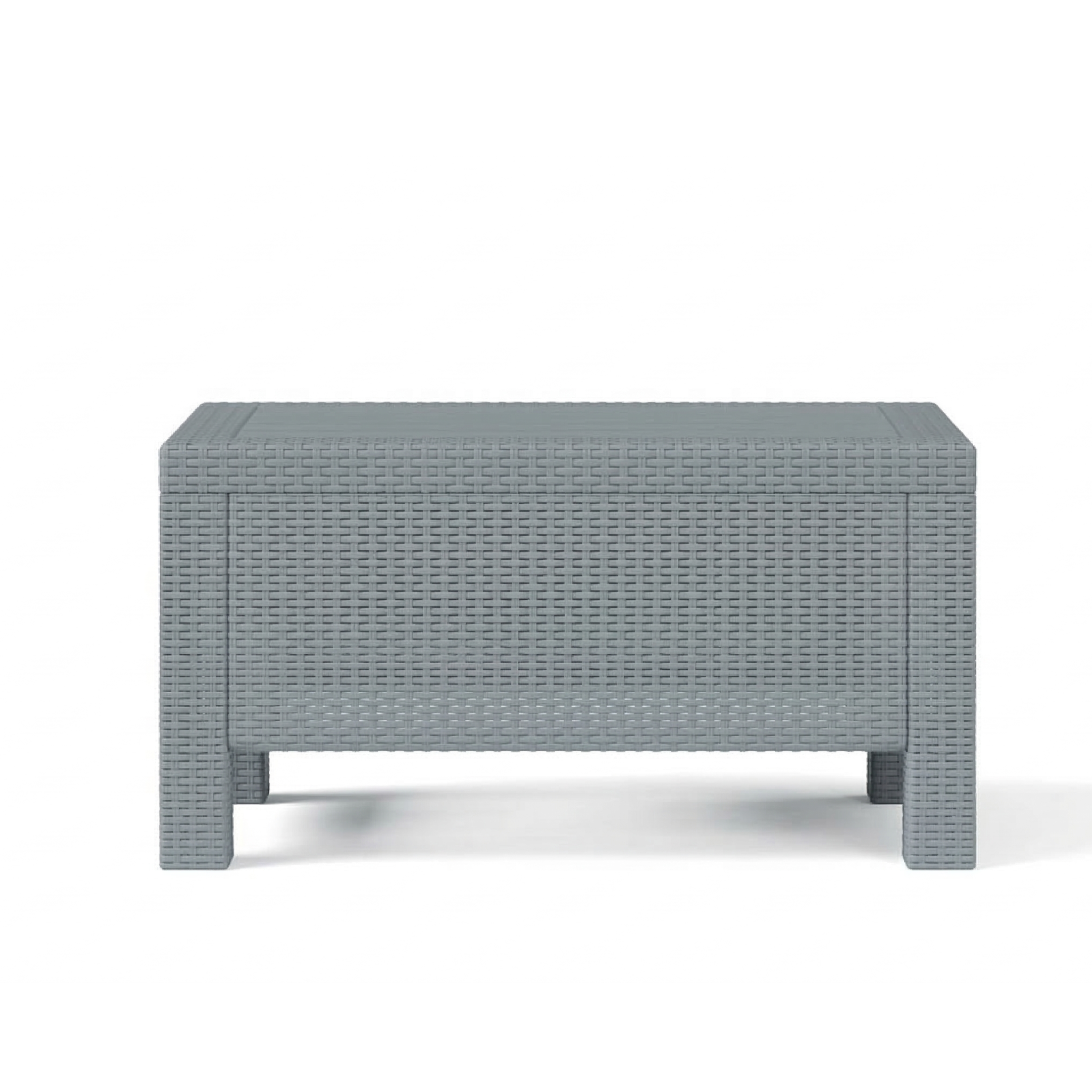 7-Seater Havana Outdoor Sofa Set – Modern Rattan-Style Seating with 2 Coffee Tables & Grey Seat and Back Cushions