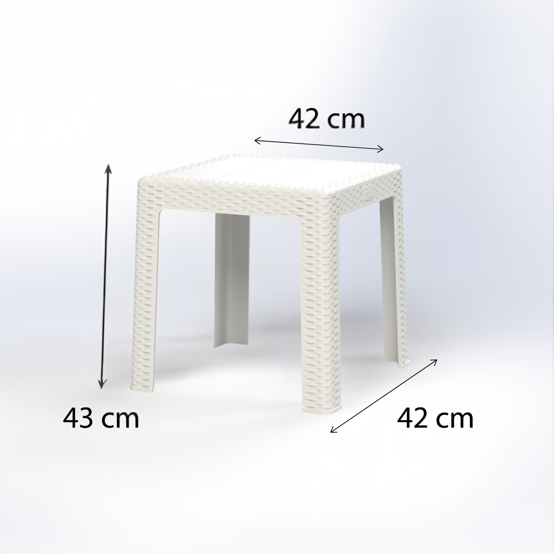 Modern Outdoor Luxury Sun Lounger Set – 2 Adjustable Loungers + Side Table, Weatherproof & UV-Resistant (White)