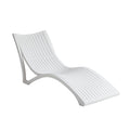 Modern Outdoor Luxury Sun Lounger Set – 2 Adjustable Loungers + Side Table, Weatherproof & UV-Resistant (White)