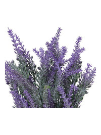 Artificial lavender plant close-up