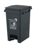 30L Pedal Waste Bin with Foot Pedal Lid for Indoor & Outdoor